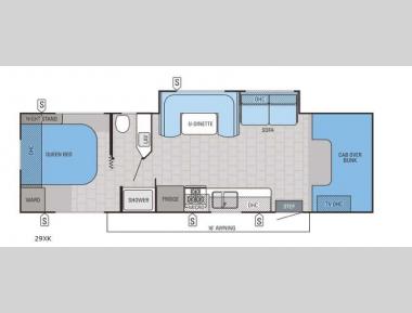 Floorplan - 2015 Jayco Redhawk 29XK