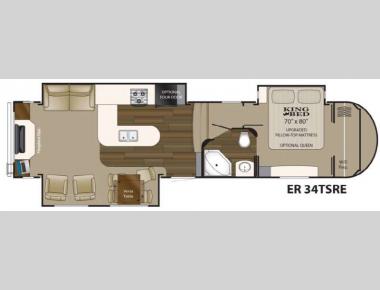 Floorplan - 2015 Heartland ElkRidge 34TSRE