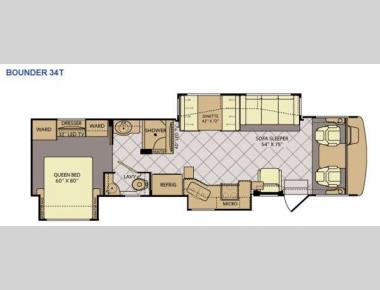 Floorplan - 2015 Fleetwood RV Bounder 34T