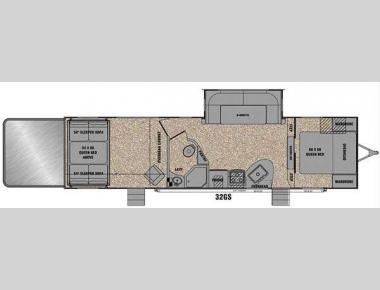 Floorplan - 2015 EverGreen RV Amped 32GS