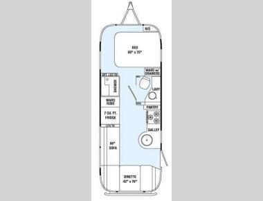 Floorplan - 2015 Airstream RV International Signature 25FB