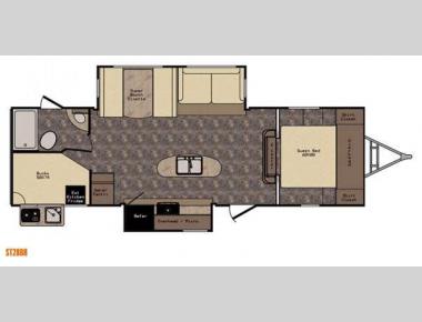 Floorplan - 2016 CrossRoads RV Sunset Trail Reserve ST28BH