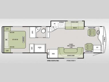 Floorplan - 2015 Tiffin Motorhomes Allegro Breeze 32 BR