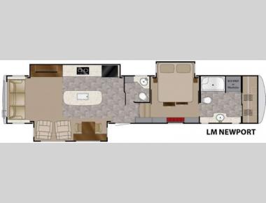 Floorplan - 2016 Heartland Landmark 365 Newport