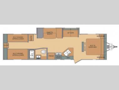 Floorplan - 2016 Shasta RVs Oasis 30QB