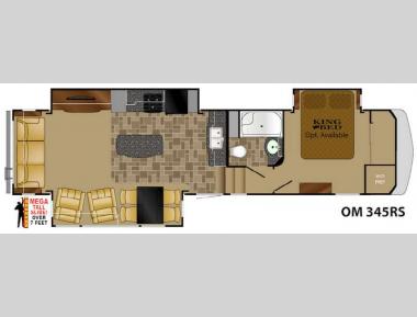 Floorplan - 2016 Heartland Oakmont 345RS