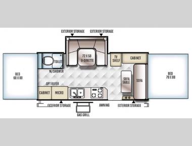 Floorplan - 2016 Forest River RV Rockwood High Wall Series HW296