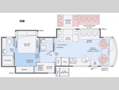 Floorplan - 2016 Winnebago Vista LX 35B