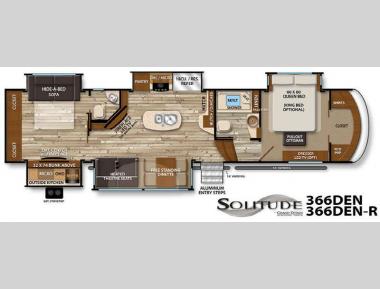 Floorplan - 2016 Grand Design Solitude 366DEN