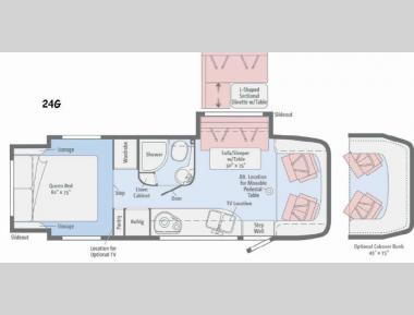 Floorplan - 2016 Winnebago View 24G