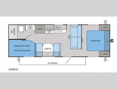 Floorplan - 2016 Jayco Jay Flight SLX 264BHW