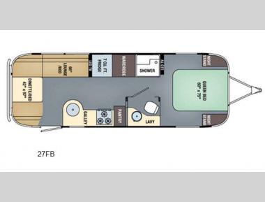 Floorplan - 2016 Airstream RV International Signature 27FB