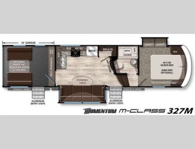 Floorplan - 2016 Grand Design Momentum M-Class 327M