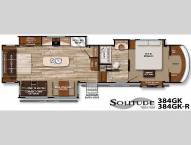 Floorplan - 2016 Grand Design Solitude 384GK