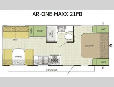 Floorplan - 2017 Starcraft AR-ONE MAXX 21FB