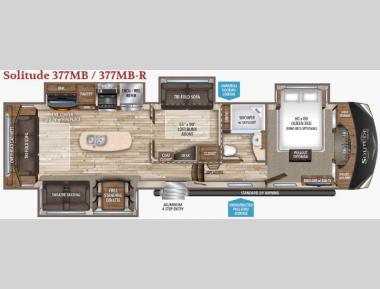 Floorplan - 2017 Grand Design Solitude 377MB