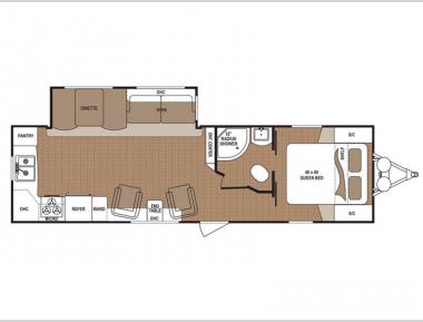 Floorplan - 2017 Dutchmen RV Aspen Trail 2870RKS