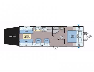 Floorplan - 2017 Dutchmen RV Coleman Lantern Series 250TQ