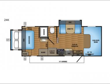 Floorplan - 2017 Jayco Melbourne 24K