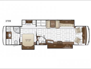 Floorplan - 2017 Newmar Ventana 3709