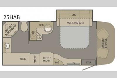Floorplan - 2014 Renegade Villagio 25HAB