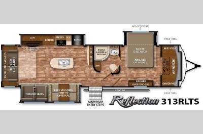 Floorplan - 2016 Grand Design Reflection 313RLTS