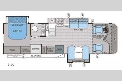 Floorplan - 2016 Jayco Precept 31UL