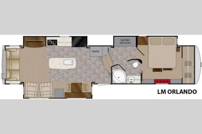 Floorplan - 2016 Heartland Landmark 365 Orlando