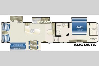 Floorplan - 2008 Heartland Landmark Augusta