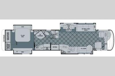 Floorplan - 2009 Newmar Essex 4502