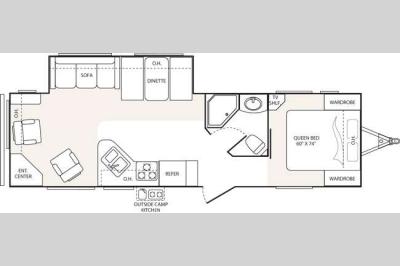 Floorplan - 2008 Keystone RV Outback Sydney Edition 29RLS