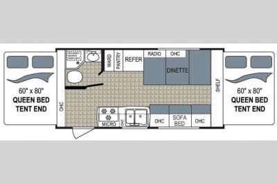 Floorplan - 2012 Dutchmen RV Kodiak 181E