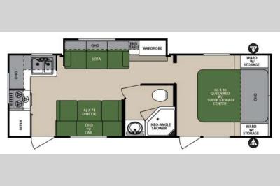 Floorplan - 2013 Forest River RV Surveyor Select SV 264