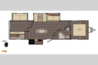 Floorplan - 2015 CrossRoads RV Zinger ZT33BH