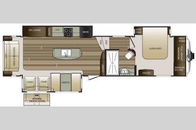 Floorplan - 2015 Keystone RV Cougar 333MKS
