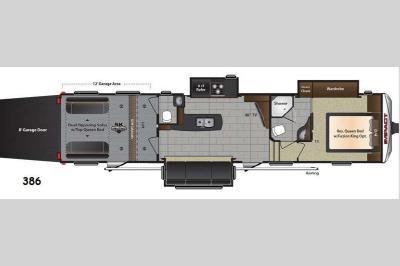 Floorplan - 2015 Keystone RV Impact 386