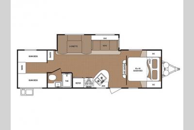 Floorplan - 2017 Dutchmen RV Aspen Trail 2890BHS