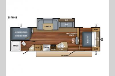 Floorplan - 2017 Jayco Jay Flight SLX 287BHSW
