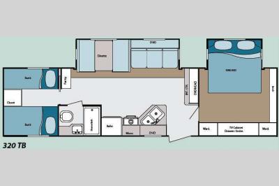 Floorplan - 2008 Gulf Stream RV Kingsport 320 TB