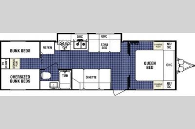 Floorplan - 2008 Dutchmen RV Four Winds Express Lite 29Q-GS