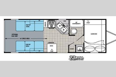 Floorplan - 2008 Gulf Stream RV Track&Trail 23RTH