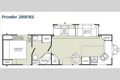 Floorplan - 2009 Fleetwood RV Prowler 280FKS
