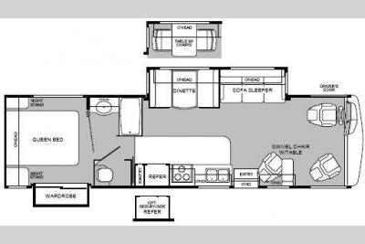 Floorplan - 2000 Fleetwood RV Pace Arrow 33V