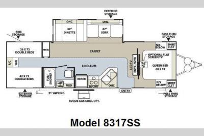 Floorplan - 2009 Forest River RV Rockwood Signature Ultra Lite 8317SS