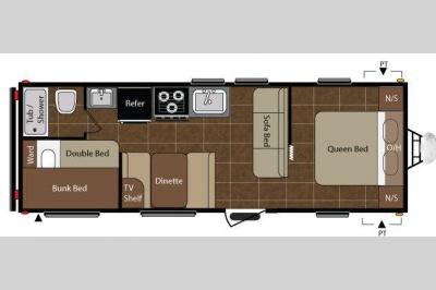 Floorplan - 2010 Keystone RV Summerland 2600TB
