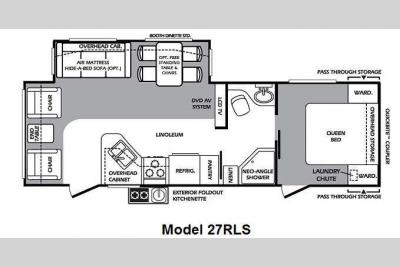 Floorplan - 2011 Forest River RV Wildcat extraLite 27RLS