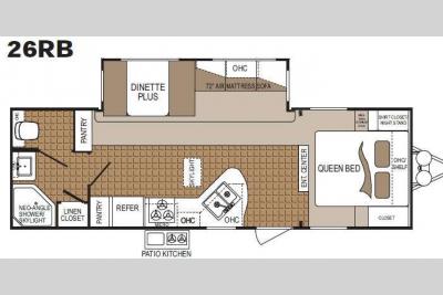 Floorplan - 2011 Dutchmen RV Colorado 260RB