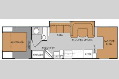 Floorplan - 2011 Thor Motor Coach Four Winds 31K