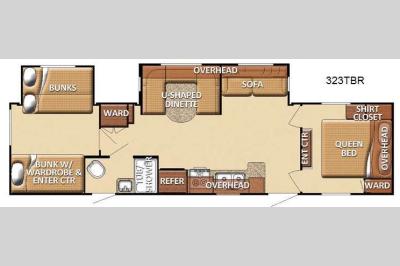 Floorplan - 2012 Gulf Stream RV Conquest 323TBR
