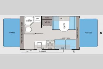 Floorplan - 2012 Jayco Jay Feather Ultra Lite X17Z